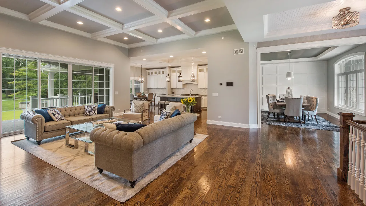 Elegant flooring in an Apex, North Carolina home