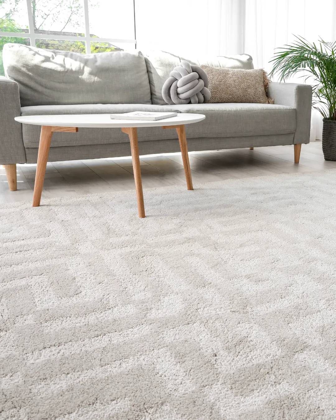 Smooth, wrinkle-free carpet repaired by APW Flooring