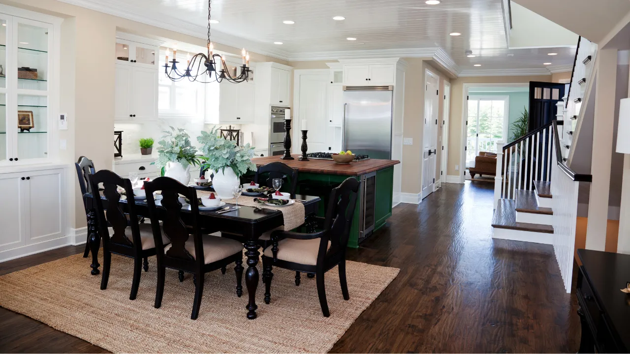 Updated kitchen countertops and backsplash in a Harnett County home