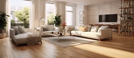 Stone-look luxury vinyl plank installed by APW Flooring