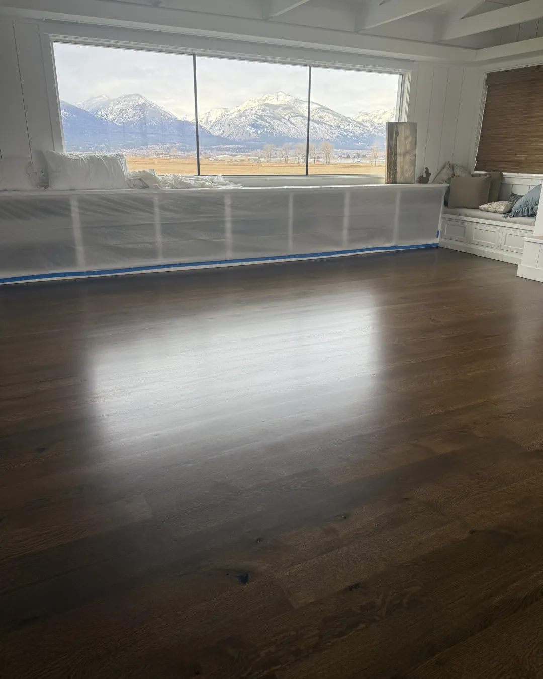 Waterproof flooring in a laundry room installed by APW Flooring